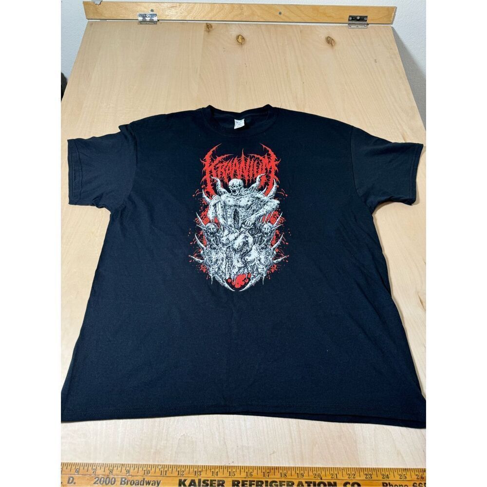 RARE Kraanium “Larva Infested C** S***” Brutal Death Metal‎ Shirt Size XL